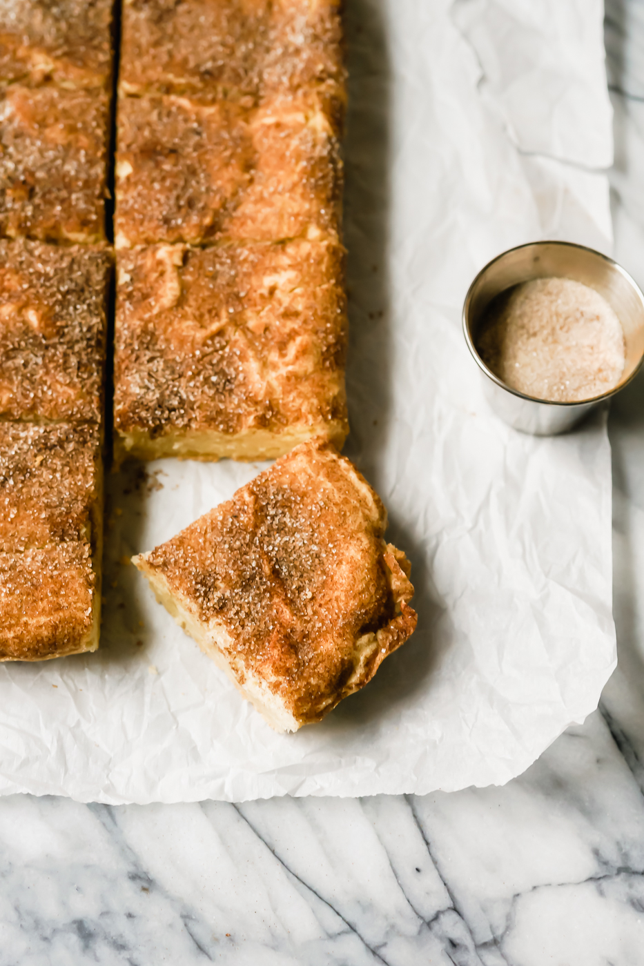 Gluten-Free Bourbon Snickerdoodle Blondies