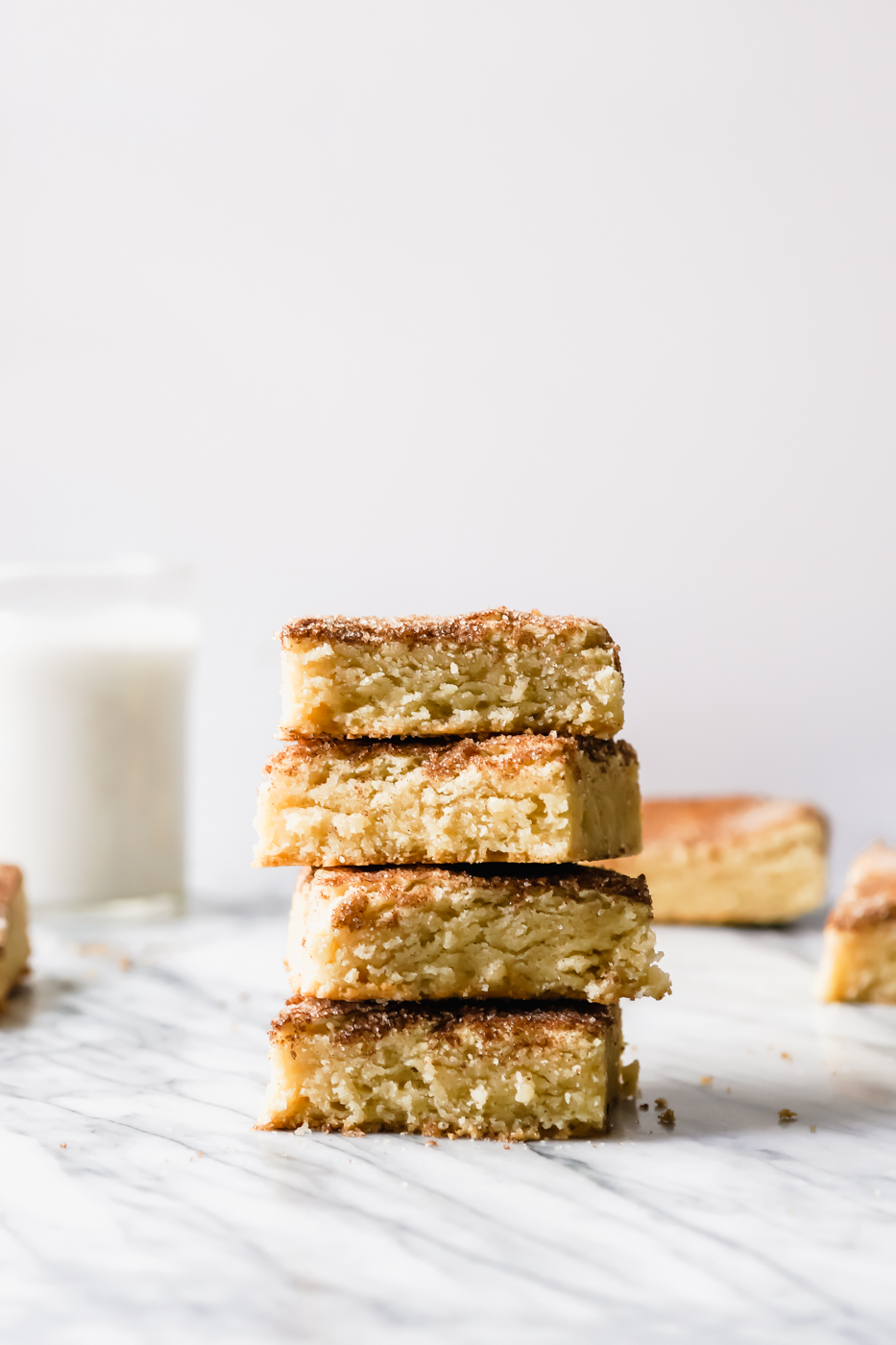 Gluten-Free Bourbon Snickerdoodle Blondies